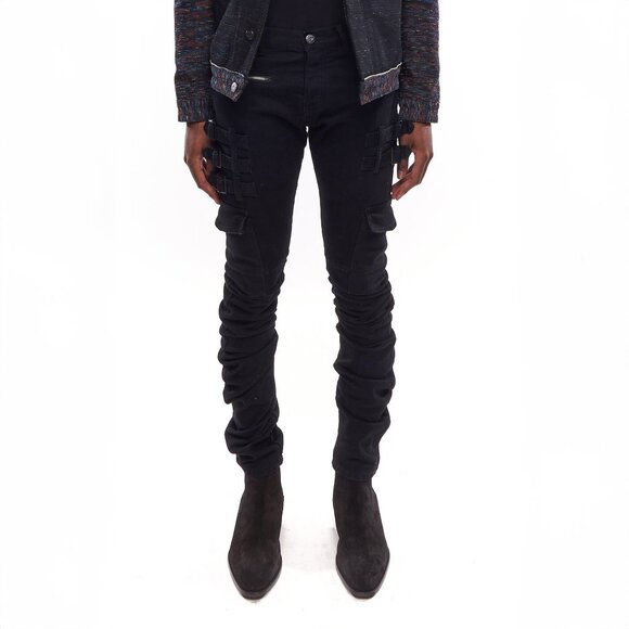 AKINGS Black Omari Stacked Jeans - Picture 8 of 12
